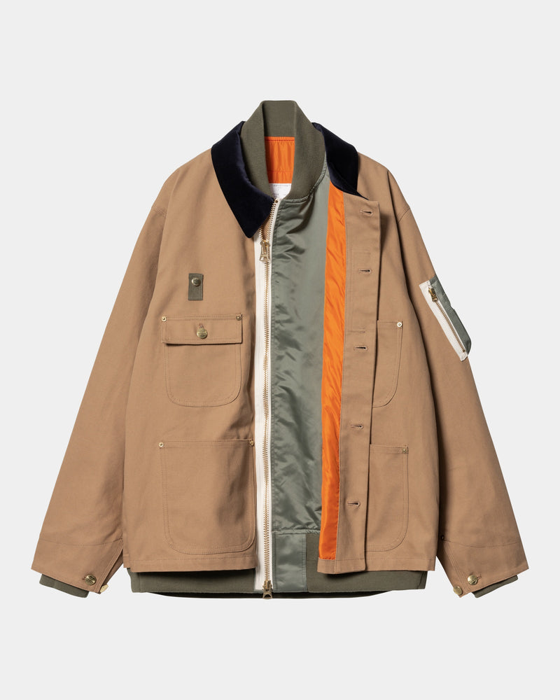 sacai x Carhartt WIP Canvas x MA-1 Jacket Michigan | Beige – Page