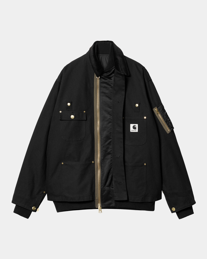 Sacai Jackets And Vests in Black