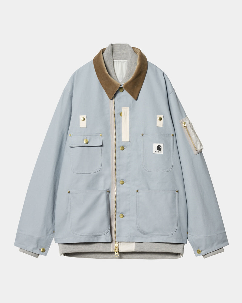 sacai x Carhartt WIP Women's Canvas x MA-1 Jacket Detroit | Light Blue