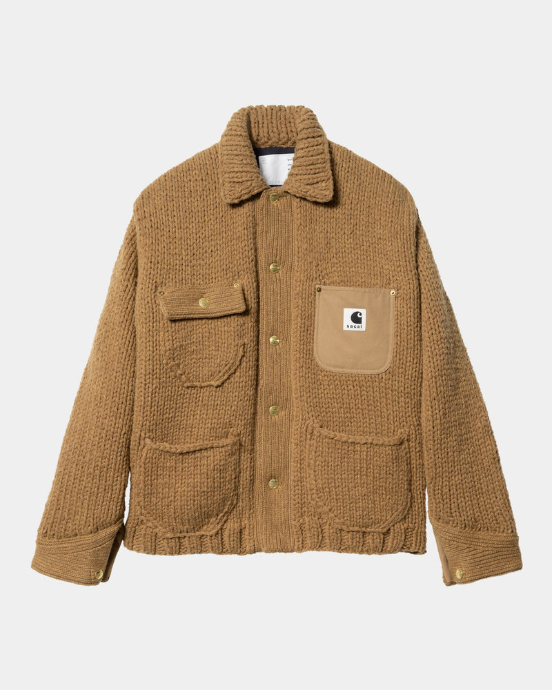 sacai x Carhartt WIP Knit Jacket Michigan | Beige