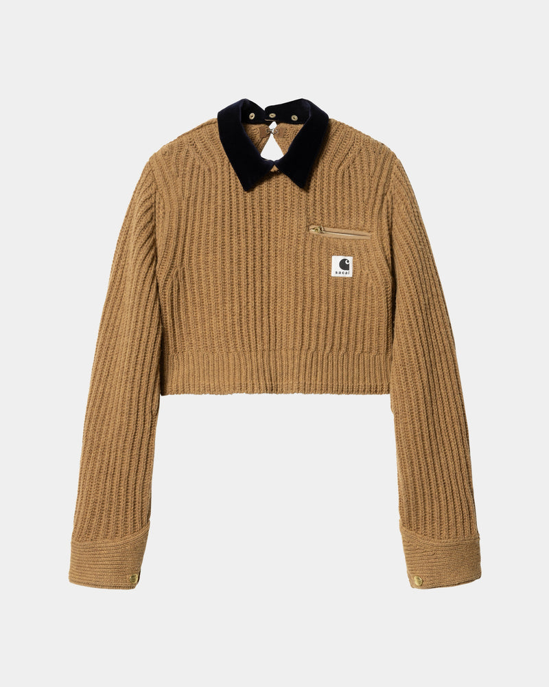 sacai x Carhartt WIP Women's Knit Pullover Detroit | Beige