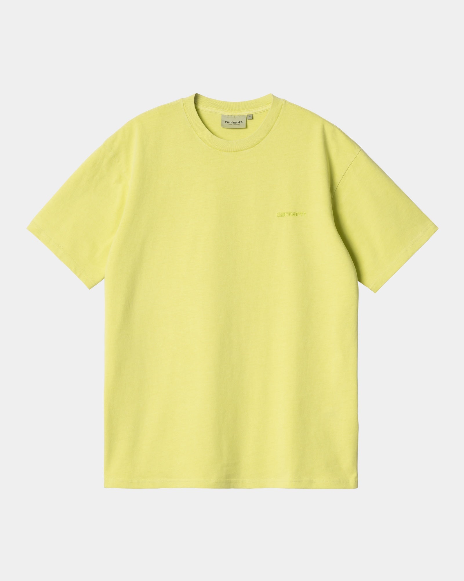 칼하트WIP Carhartt Duster Script T-Shirt,Arctic Lime garment dyed