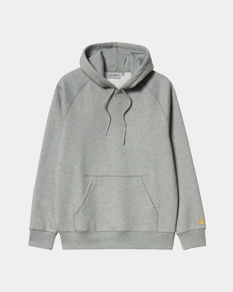 Carhartt WIP Hooded Chase Sweatshirt | Grey Heather – Page Hooded Chase ...