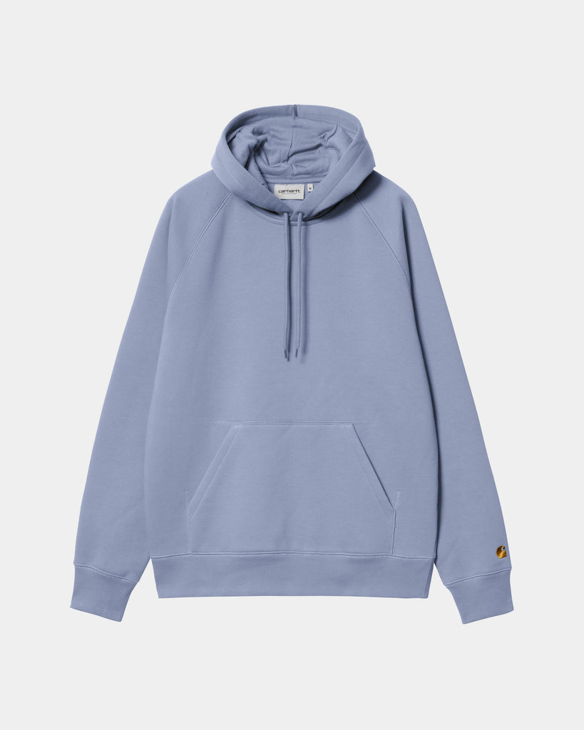 Carhartt WIP Hooded Chase Sweatshirt | Charm Blue – Page Hooded Chase ...