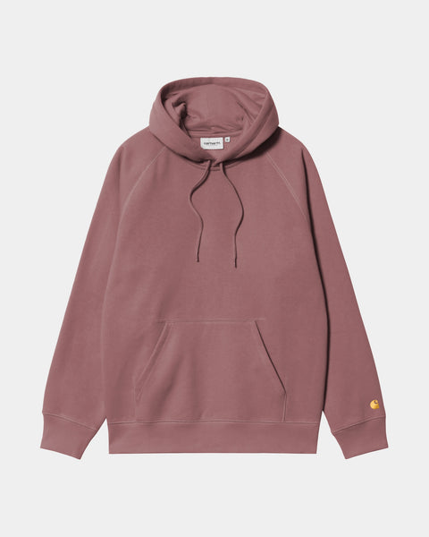 Carhartt WIP Mens Carhartt Logo Sweatshirt Ruby Pink Black