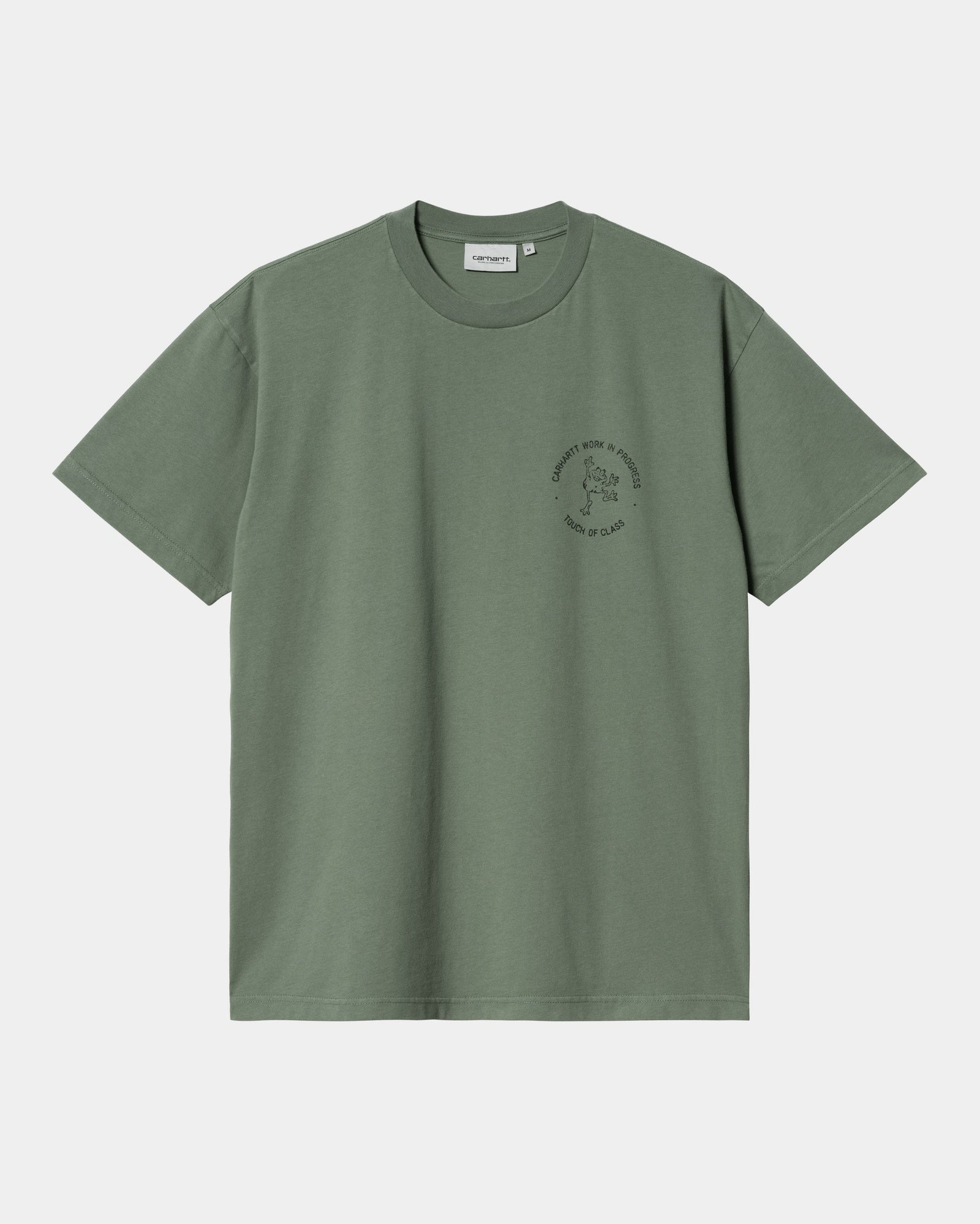 칼하트WIP Carhartt Stamp T-Shirt,Duck Green / Black stone washed