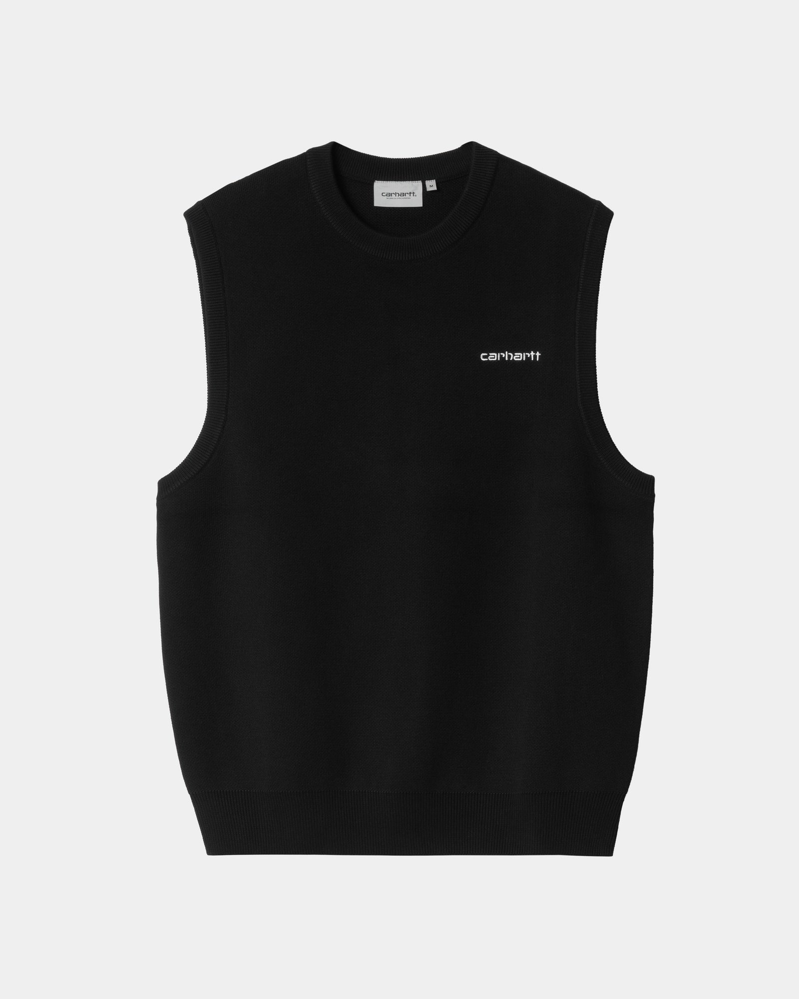 칼하트WIP Carhartt Script Vest Sweater,Black / White