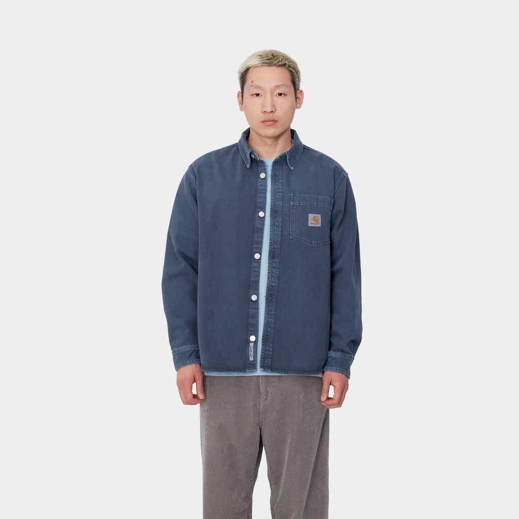 Carhartt WIP George Shirt Jacket | Air Force Blue (stone dyed) – Page ...