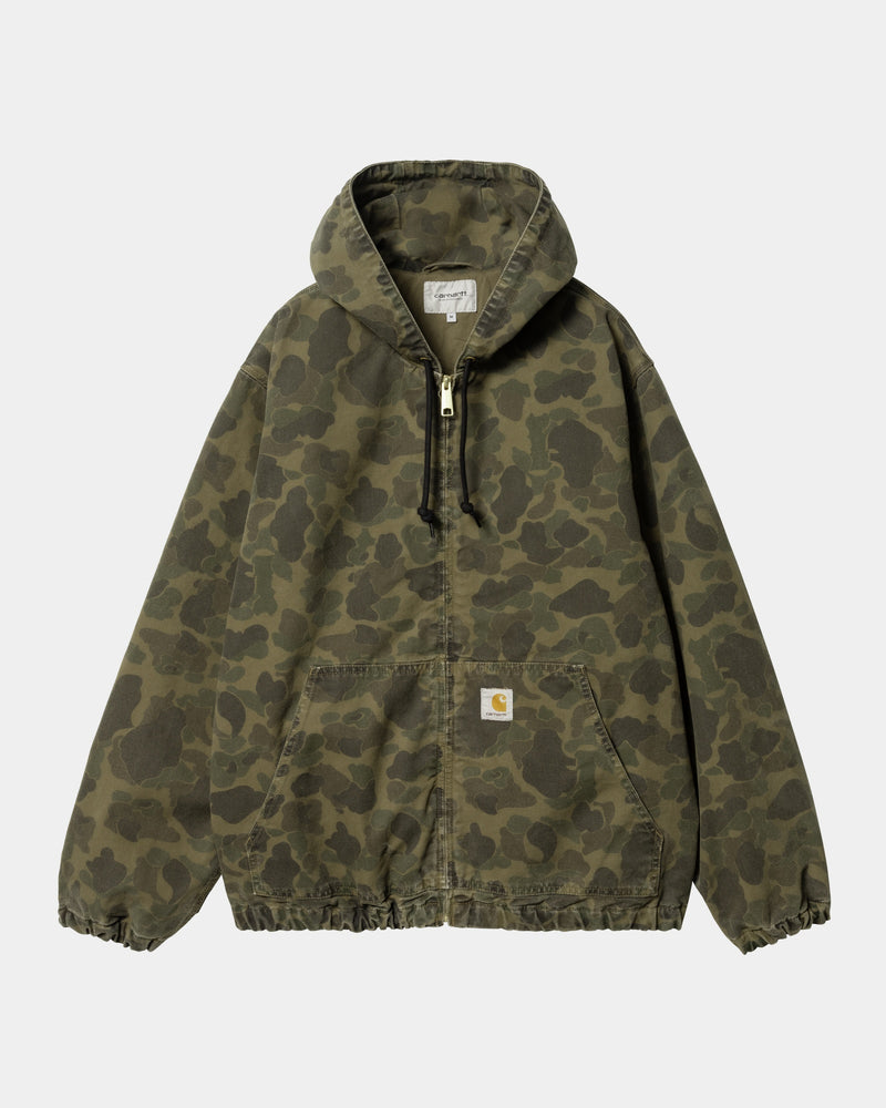 Carhartt WIP Duck Camo Active Jacket Green Office Green garment dyed Page OG Duck Camo Active Jacket