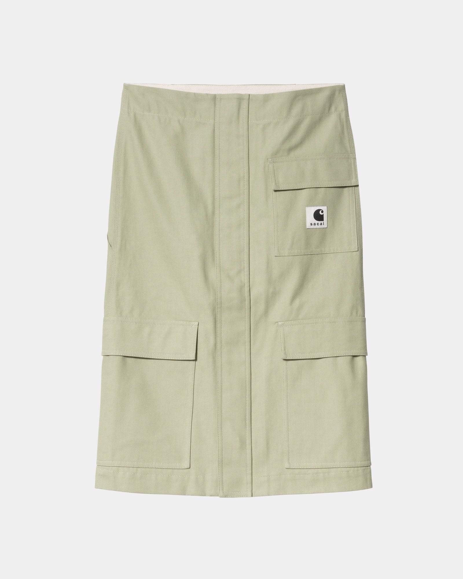 sacai x 칼하트WIP Carhartt WIP Womens Duck Skirt,Light Green