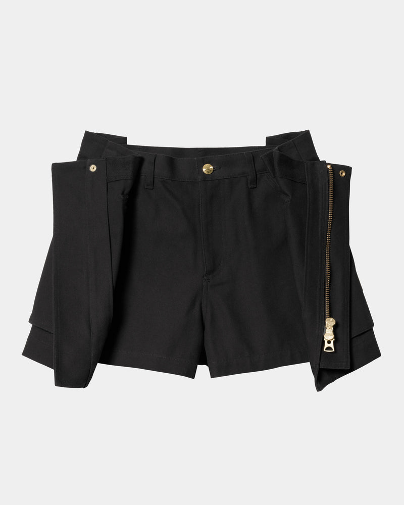 sacai x Carhartt WIP Women's Duck Shorts | Black – Page sacai x 