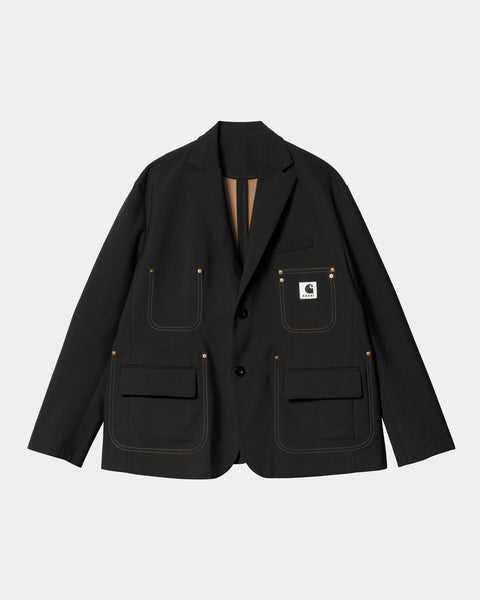 sacai x Carhartt WIP Suiting Bonding Jacket | Black