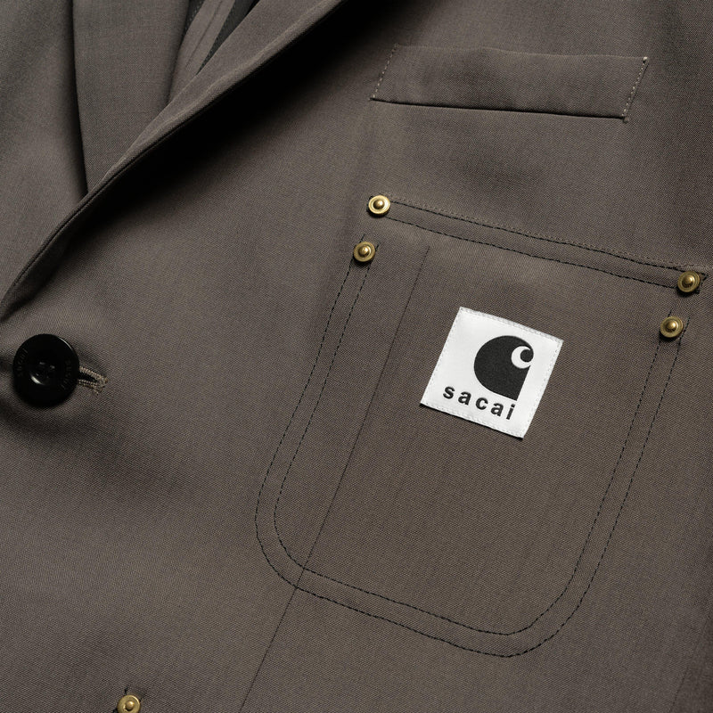 sacai x Carhartt WIP Suiting Bonding Jacket | Taupe – Page sacai x ...