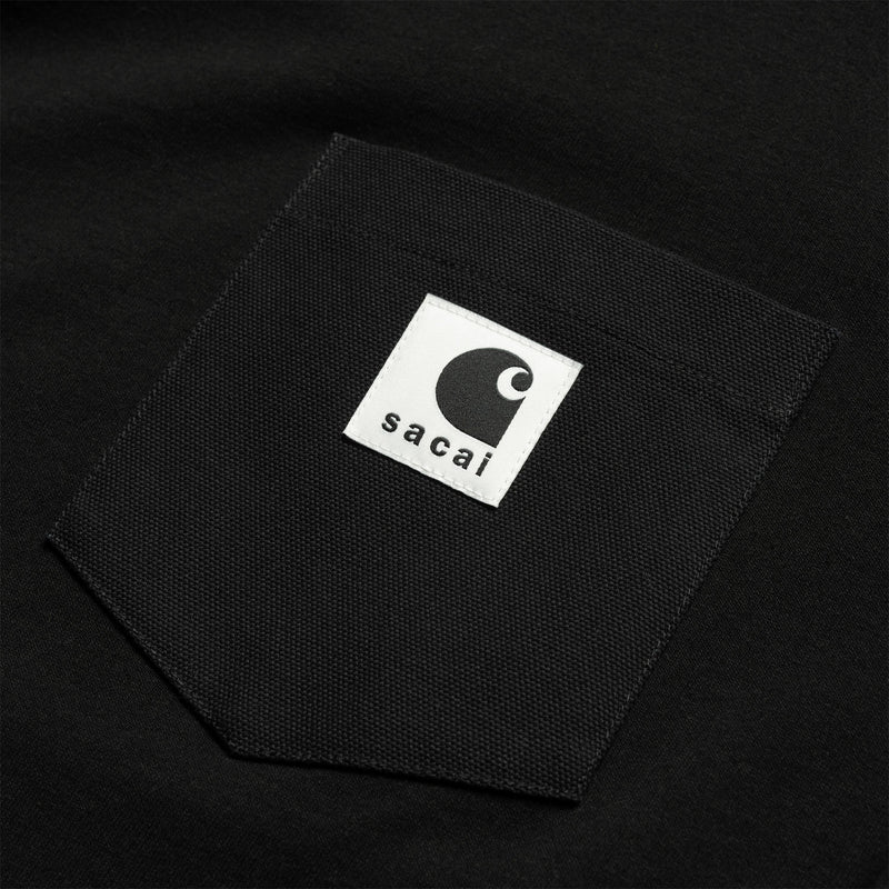 sacai x Carhartt WIP Long Sleeve T-Shirt | Black