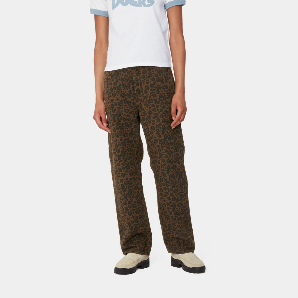 Carhartt WIP Women’s Leo Pierce Pant Straight | Tamarind Camo Leopard ...