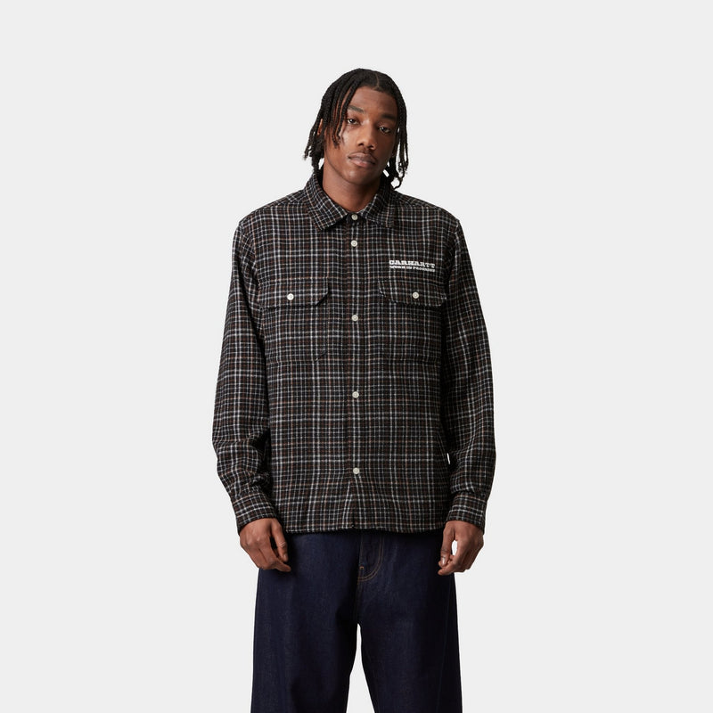 Carhartt WIP Runaway Millett Check Shirt | Black / Wax Carhartt WIP Runaway Millett Check Shirt | Black / Wax