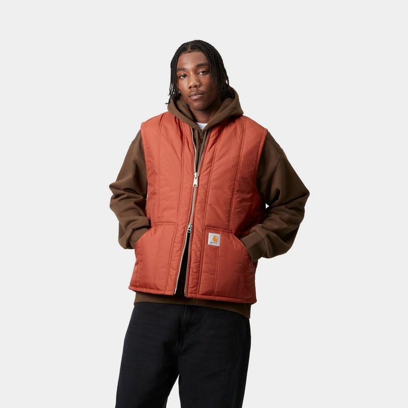 Carhartt WIP Lachlan Vest Liner | Vermillion – Page Lachlan Carhartt WIP Lachlan Vest Liner | Vermillion – Page Lachlan