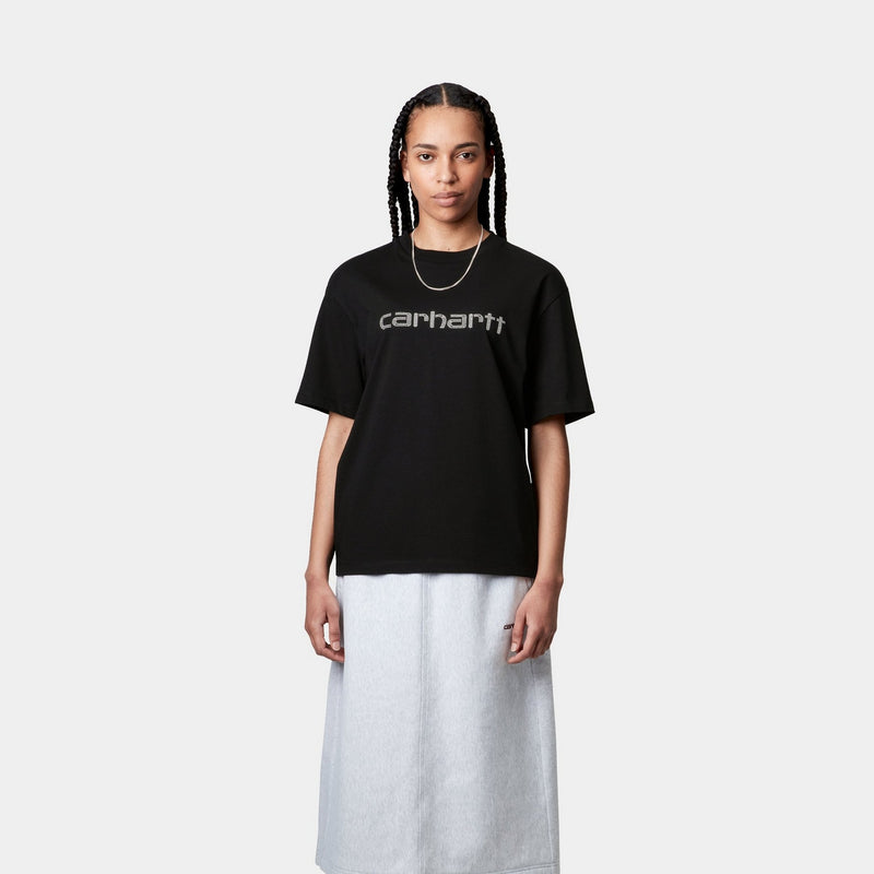 【Carhartt WIP】RIVET SCRIPT T-SHIRT Tシャツ Carhartt WIP Women's Rivet Script T-Shirt | Black / Silver
