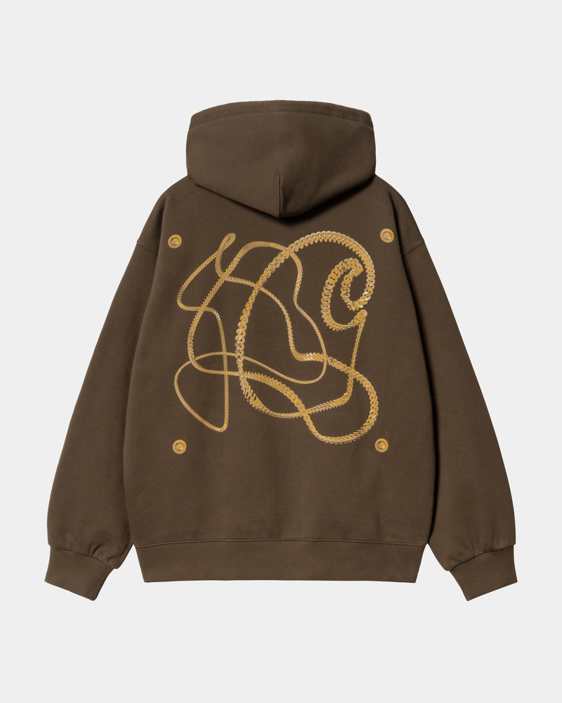 Carhartt WIP Hooded Charm Link Sweatshirt | Liberica / Gold