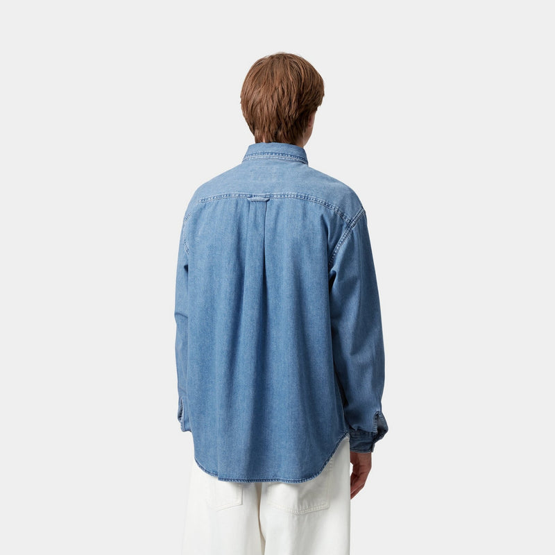 Carhartt WIP Lucas Shirt | Blue (stone washed) – Page Lucas
