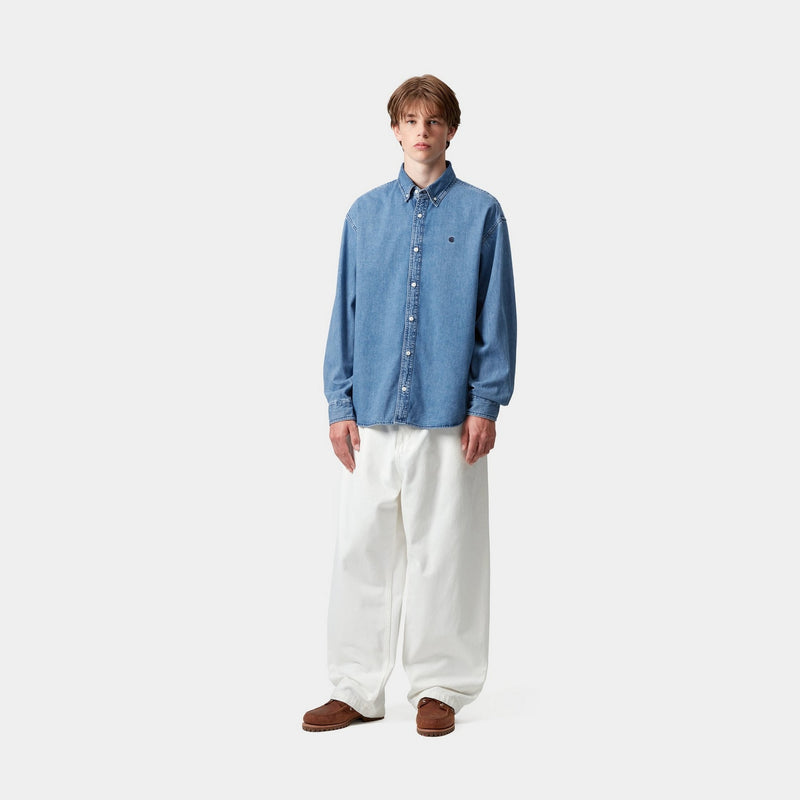シャツ CARHARTT WIP Lucas denim shirt Blu Carhartt WIP lucas denim shirt in mid blue | ASOS