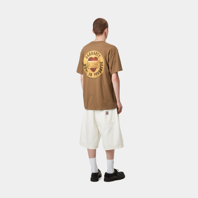 ★ドイツ発*carhartt WIP*新作*Button Tシャツ/H-BROWN★ Carhartt WIP Button T-Shirt | Hamilton Brown – Page Button T