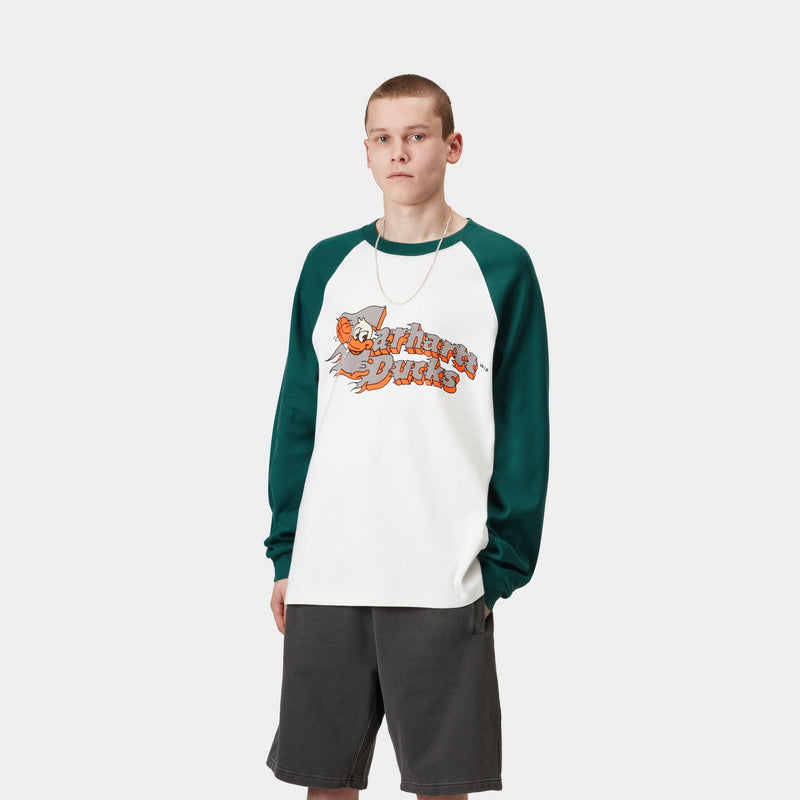 [CARHARTTWIP] S/S FLAMING DUCKS T-SHIRT ★大人気★ Carhartt WIP S/S Flaming Ducks T-Shirt, White | Official