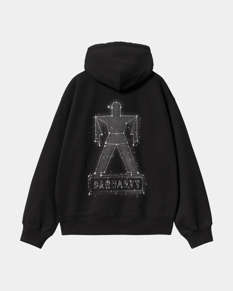 Carhartt WIP Hooded Stargazer Sweatshirt | Black / White Carhartt WIP Hooded Stargazer Sweatshirt | Black / White