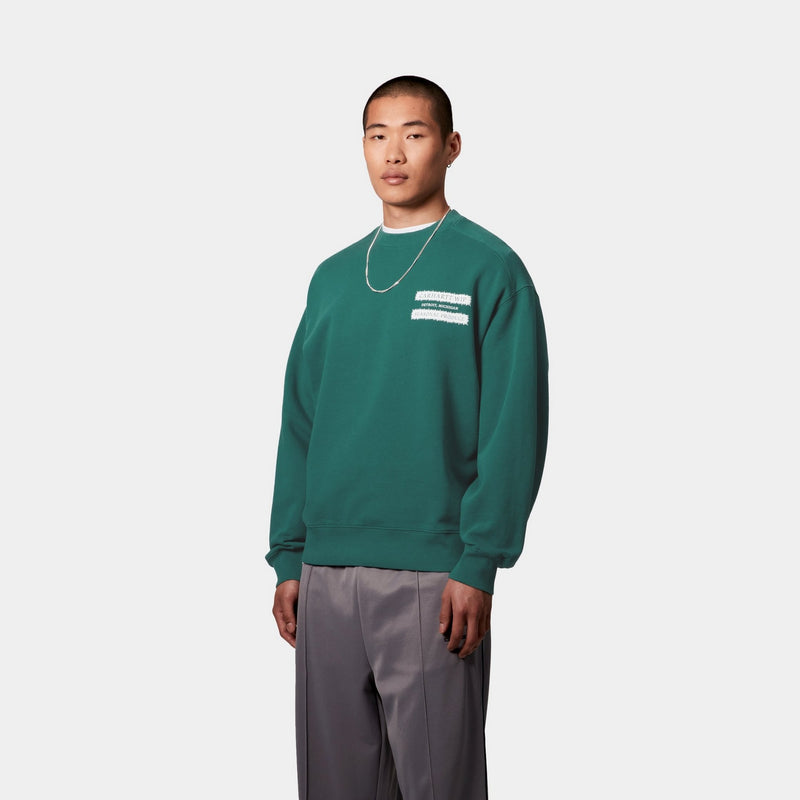 Carhartt WIP Catalogue Sweatshirt | Rainforest / White