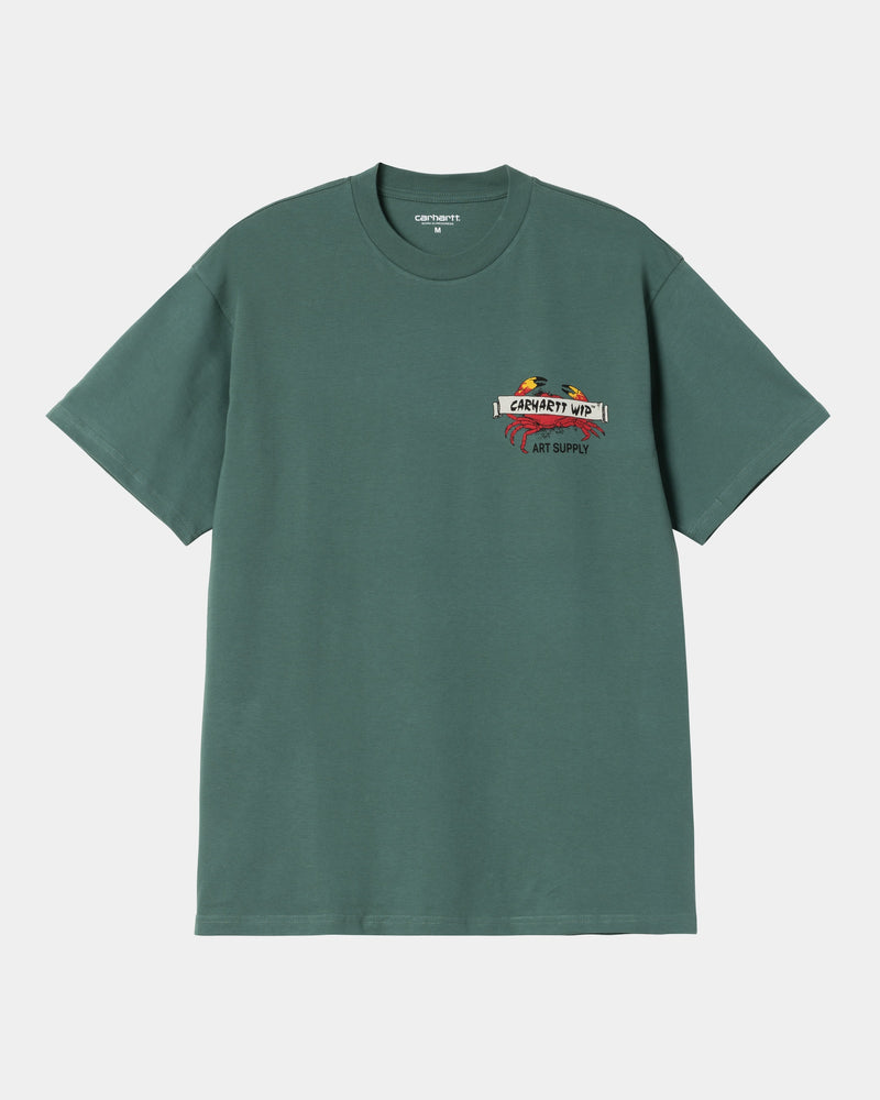 Tシャツ・カットソー Carhartt SS25 'Crab Paint' T-shirt (I034778 02XX) Carhartt WIP Crab Paint T-Shirt | Silver Pine – Page Crab