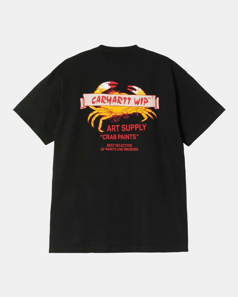 Tシャツ・カットソー Carhartt SS25 'Crab Paint' T-shirt (I034778 02XX) Carhartt WIP Crab Paint T-Shirt in Light Blue | SVD USA