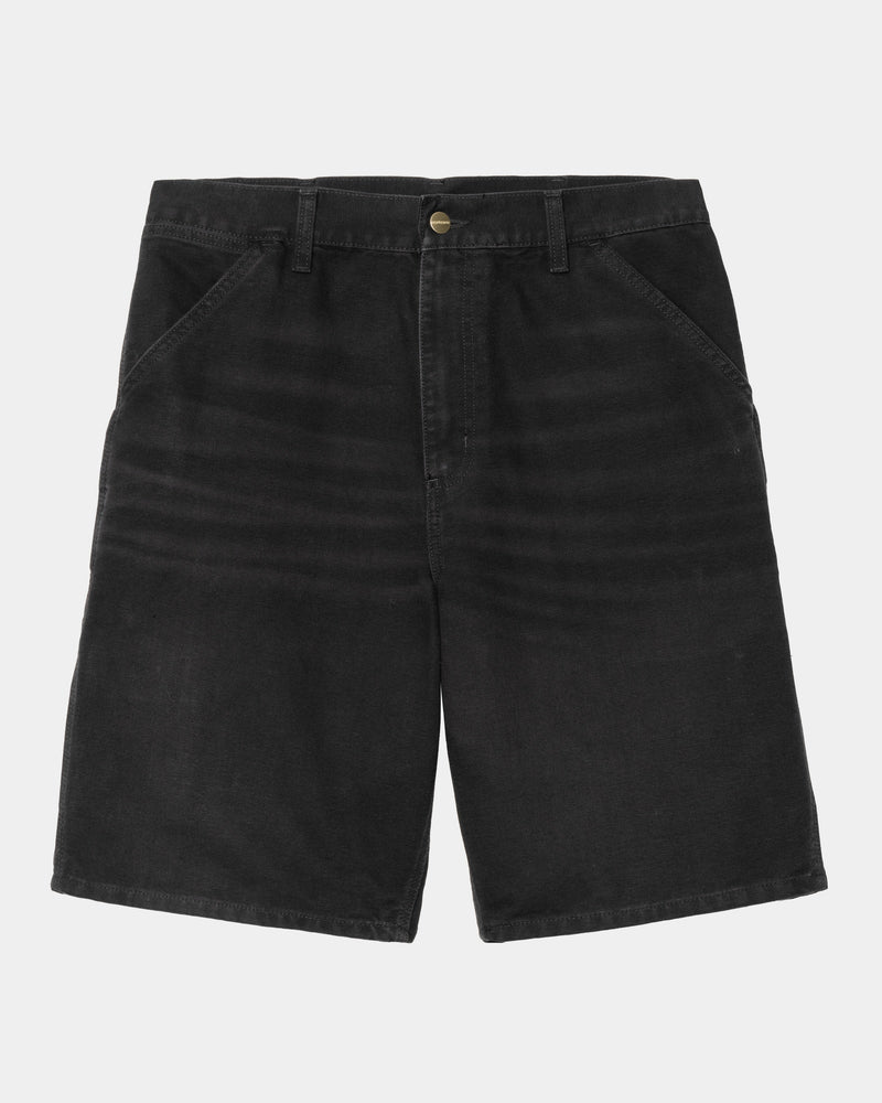 Single Knee Short - Stone Canvas | Black
