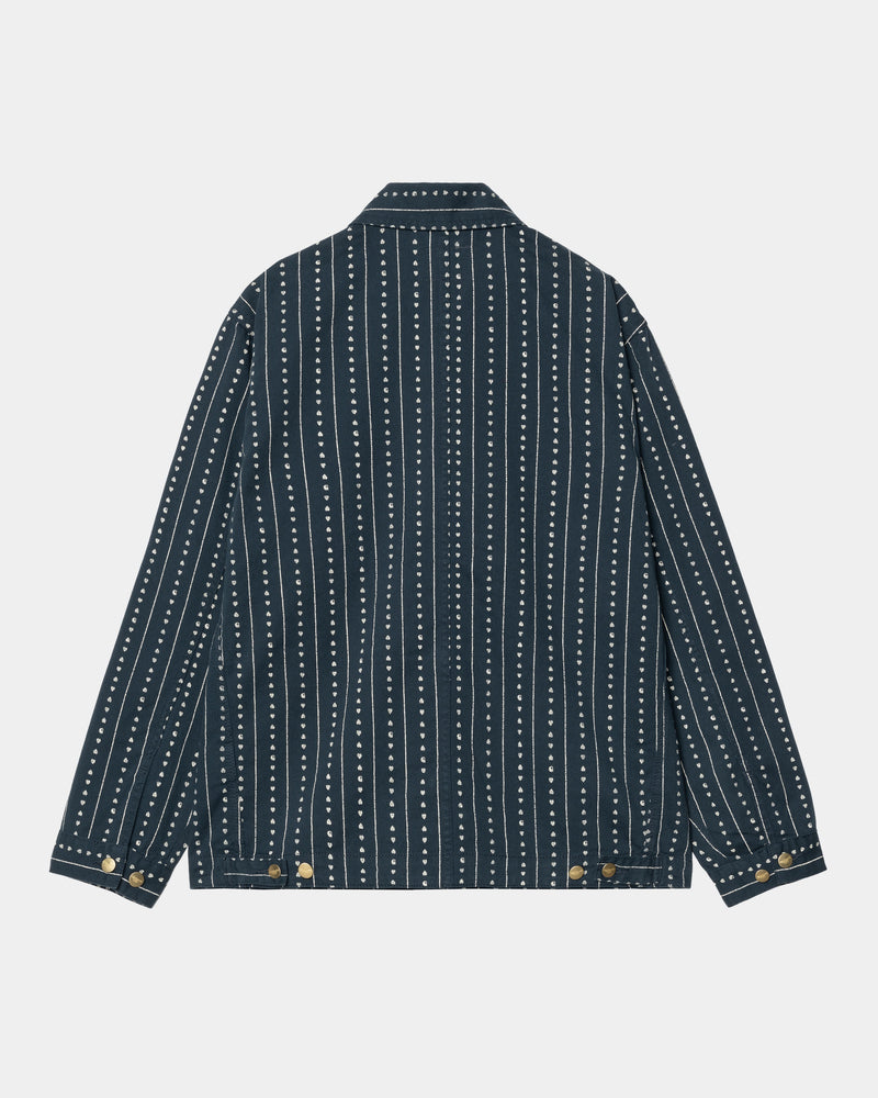 Carhartt WIP Drewe Chore Coat | Ink / Natural Heart C Carhartt WIP Drewe Chore Coat | Ink / Natural Heart C