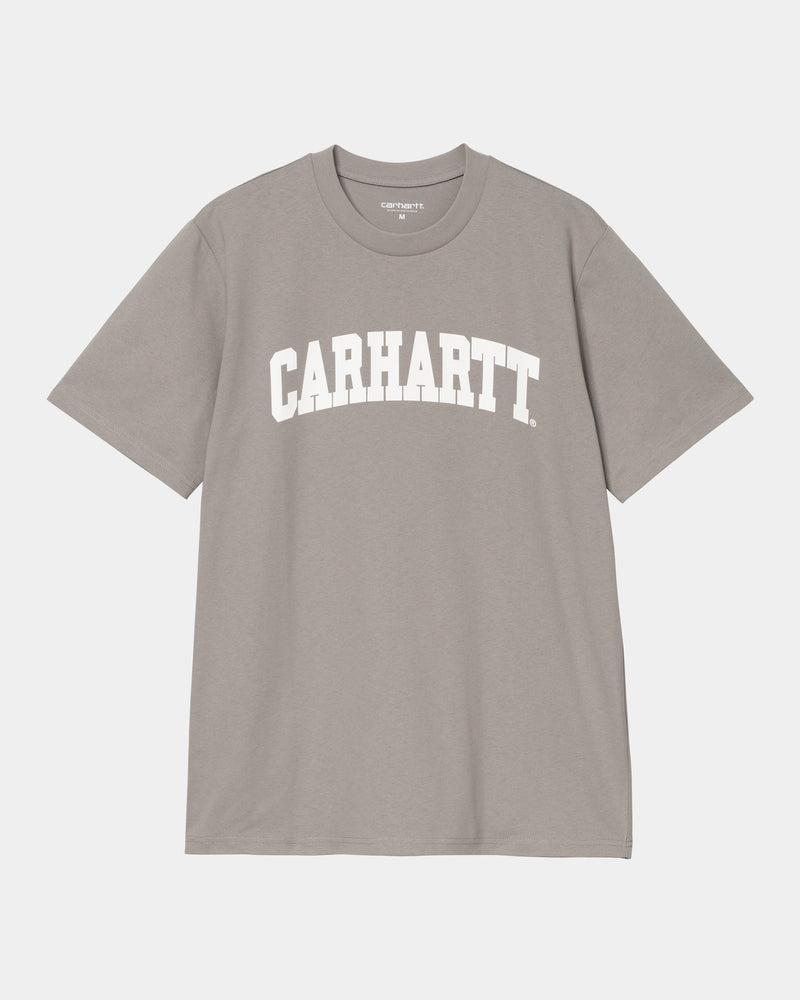 Carhartt WIP University T Shirt Misty Grey White Page University T Shirt