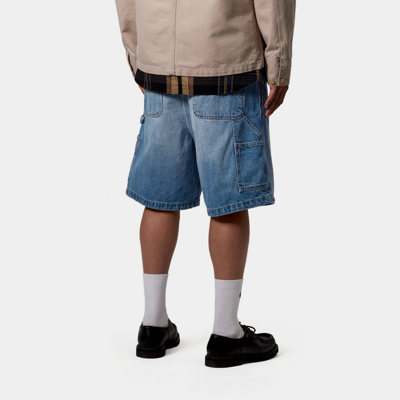 大学生 割引 | Short Knee Single OG WIP Carhartt Blue washed (burst パンツ
