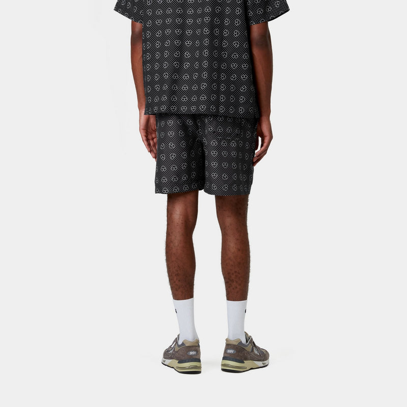 Carhartt WIP Slater Swim Trunks | Black Furoshiki Print