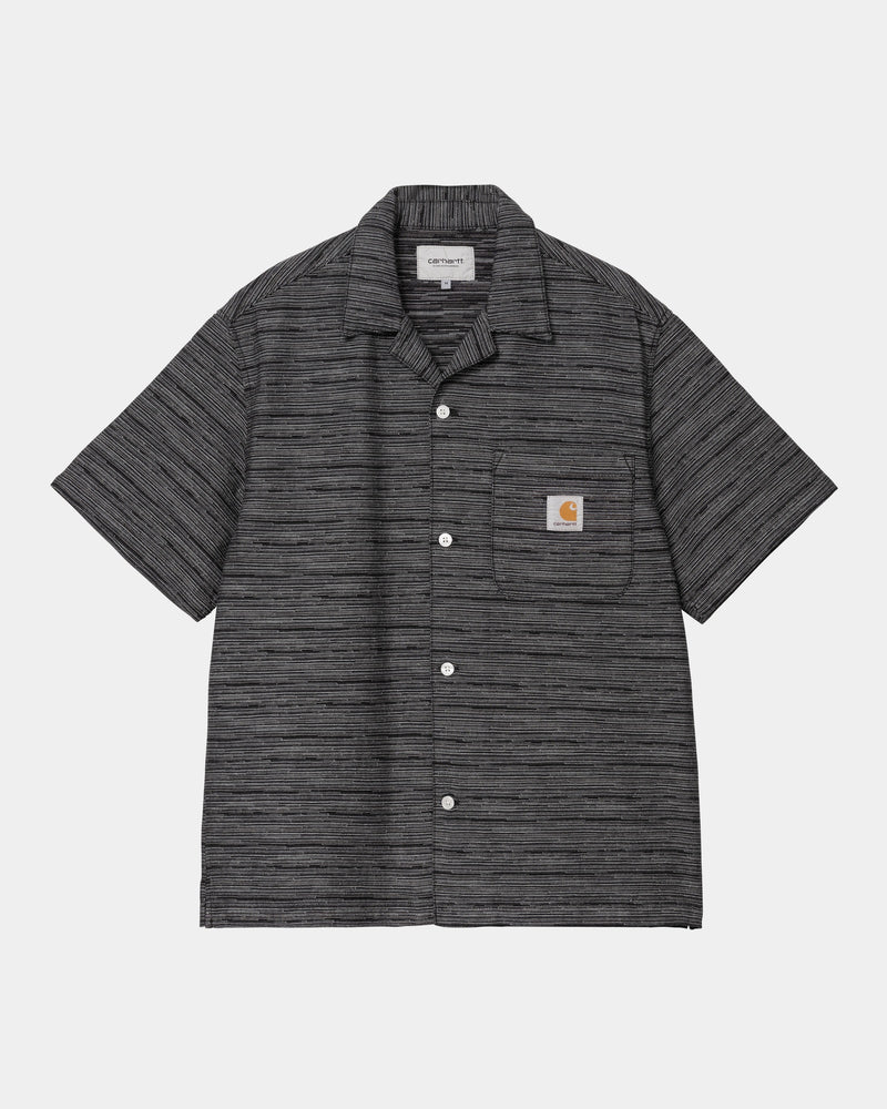 Carhartt WIP Short Sleeve Gellar Stripe Shirt | Black – Page