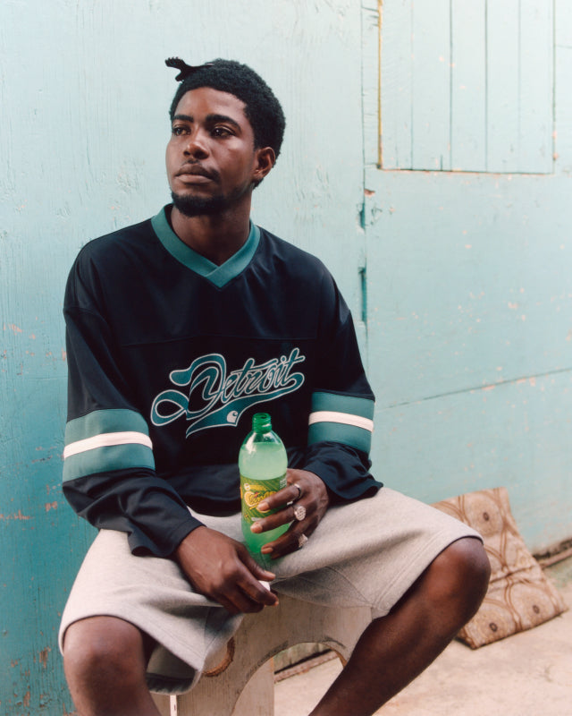 Models wearing Carhartt WIP Summer 2025 Collection shot by Julia Marino in Jamaica