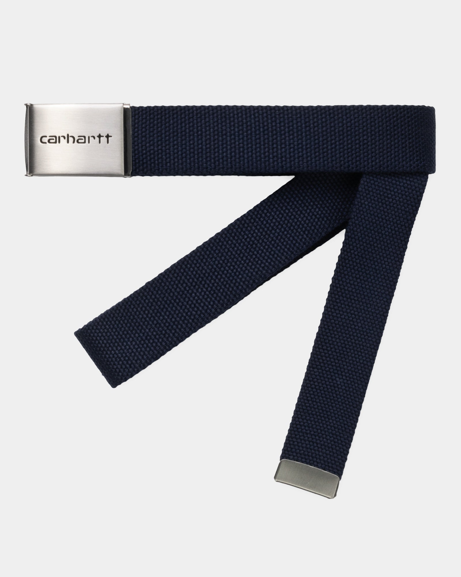 칼하트WIP Carhartt Clip Belt Chrome,Dark Navy