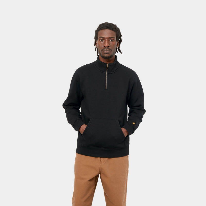 Carhartt WIP Chase Neck Zip Sweatshirt | Black – Page Chase Neck