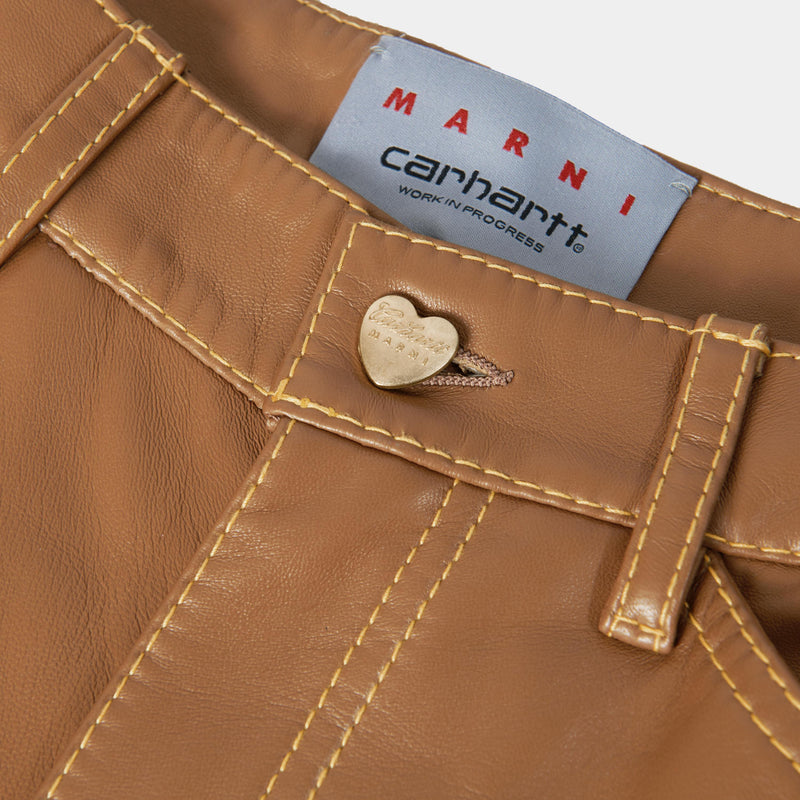 MARNI x Carhartt WIP Leather Single Knee Pant | Brown – Page MARNI